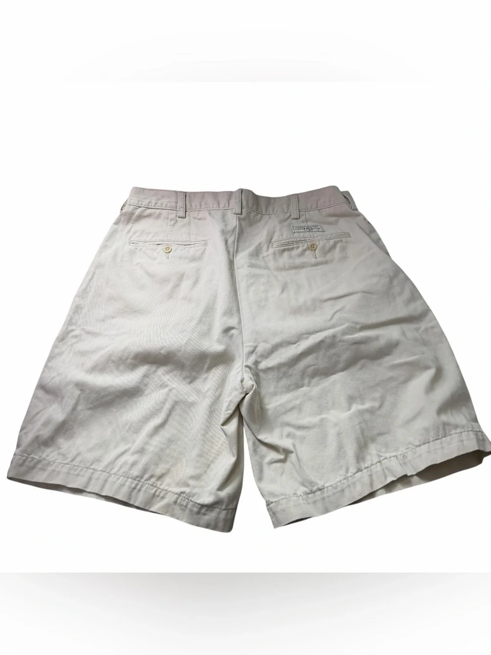 Vintage 90s Polo Ralph Lauren Tyler Pleated Chino Shorts Mens 34